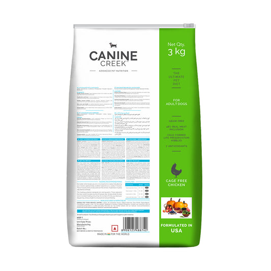 Canine Creek Adult Dry Dog Food, Ultra Premium - 3kg