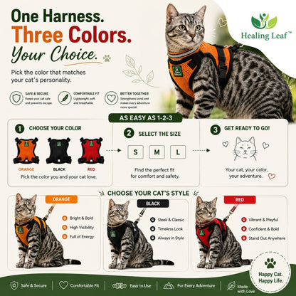 Healing Leaf Cat harness (Full body)