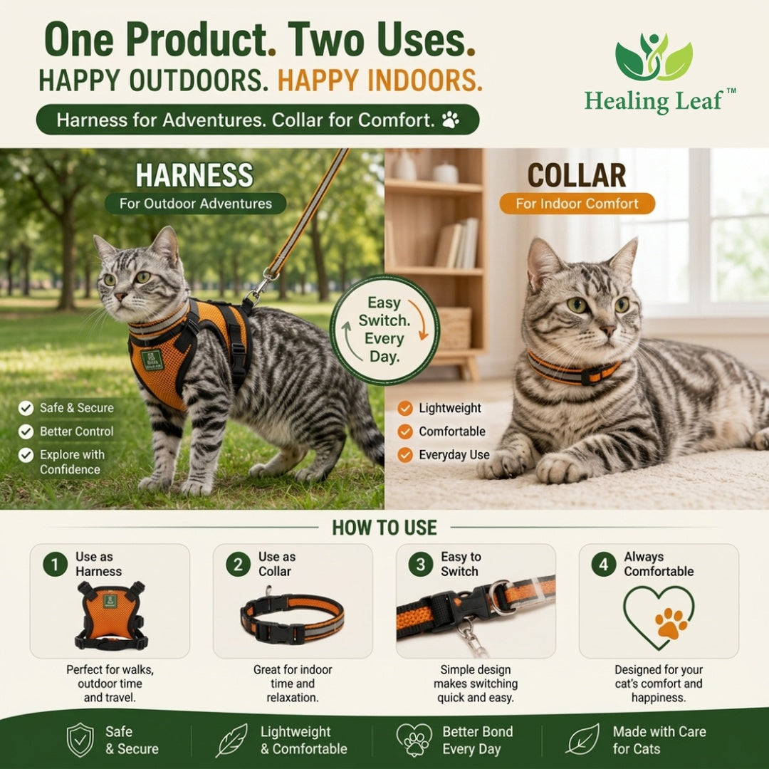 Healing Leaf Cat harness (Full body)