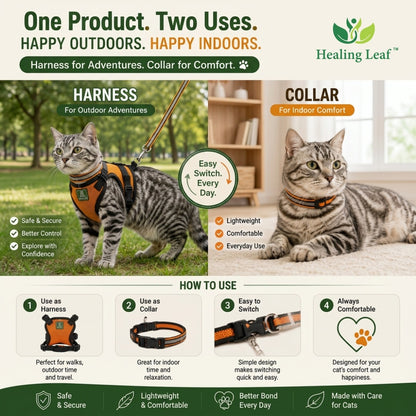 Healing Leaf Cat harness (Full body)