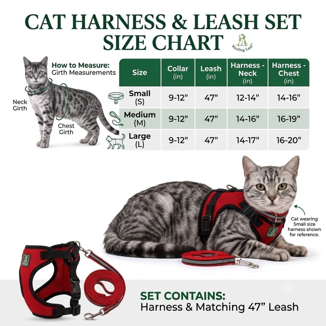 Healing Leaf Cat harness (Full body)