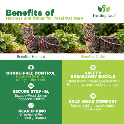 Healing Leaf Cat Harness (single strap)