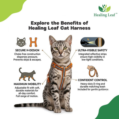 Healing Leaf Cat Harness (single strap)