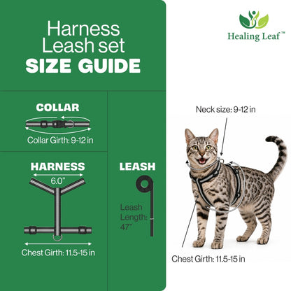 Healing Leaf Cat Harness (single strap)