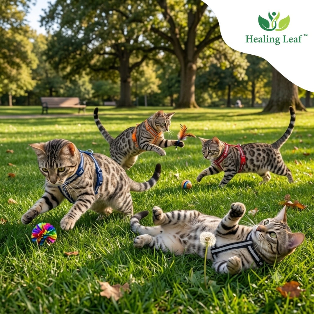 Healing Leaf Cat Harness (single strap)