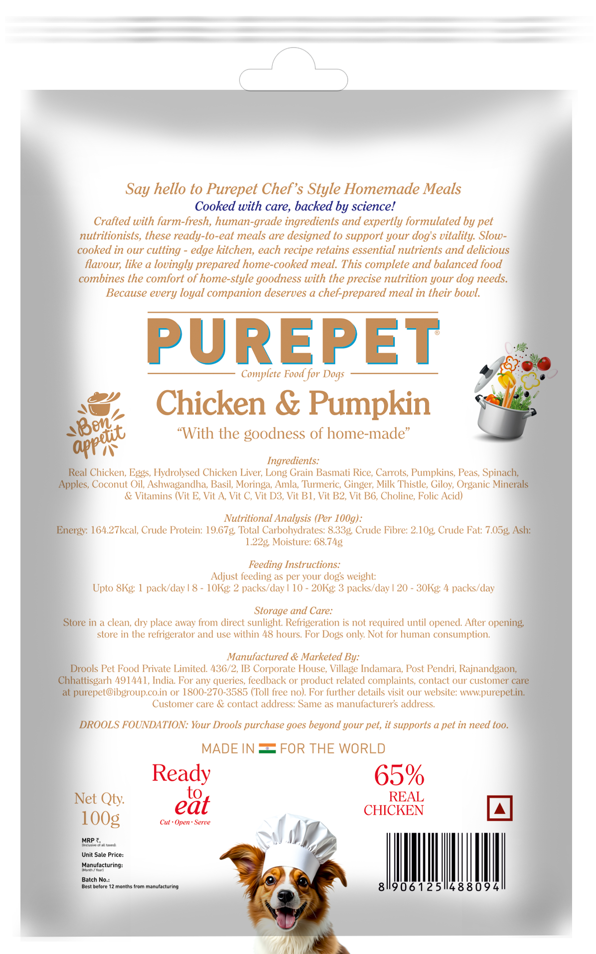 Purepet Fresh Wet Dog Food Day Meal Pack of 7 Biryanis