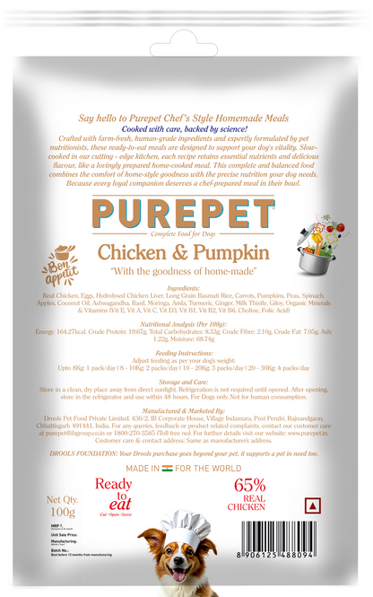 Purepet Fresh Wet Dog Food Day Meal Pack of 7 Biryanis