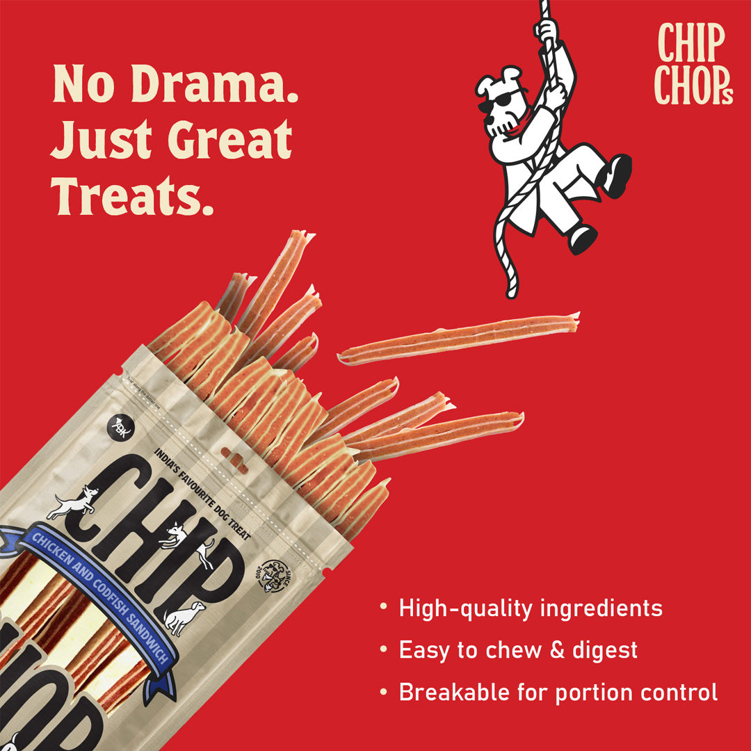 Chip Chops Chicken & Codfish Sandwich, 70 gm