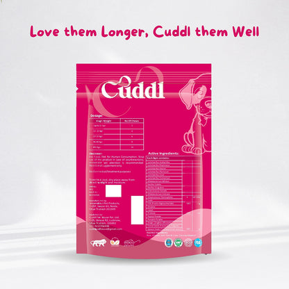 Cuddl 12-Strain Probiotic & Prebiotic Chews for Dogs with Natural Enzymes