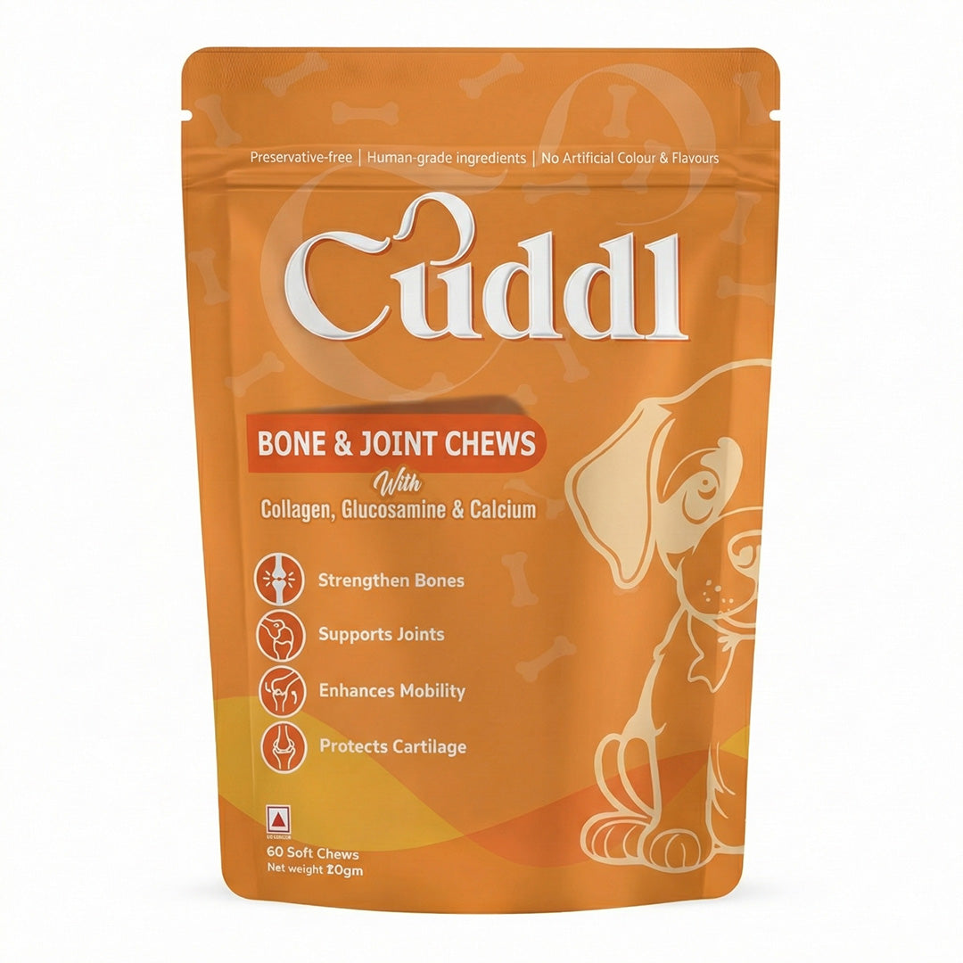 Cuddl Bone & Joint Chews for Dogs with Calcium