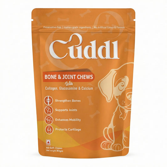 Cuddl Bone & Joint Chews for Dogs with Calcium