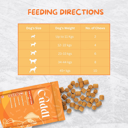 Cuddl Bone & Joint Chews for Dogs with Calcium