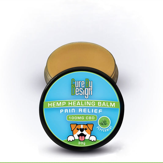 Cure By Design Hemp Healing Balm for Dogs & Cats - 100mg CBD - Pain Relief