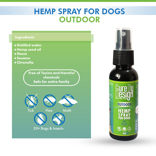 Cure By Design Hemp Spray for Dogs | Outdoor