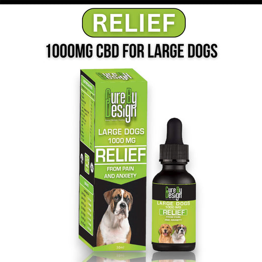 Cure By Design Relief for Dogs & Cats |  1000mg CBD 30ml