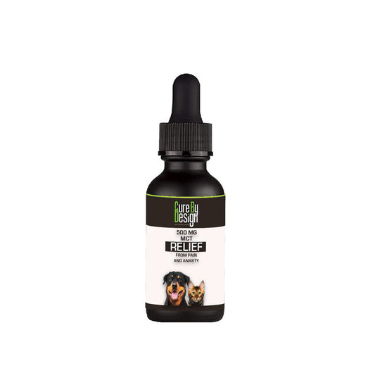 Cure By Design Relief for Dogs & Cats | 1000mg CBD(MCT) 30ml