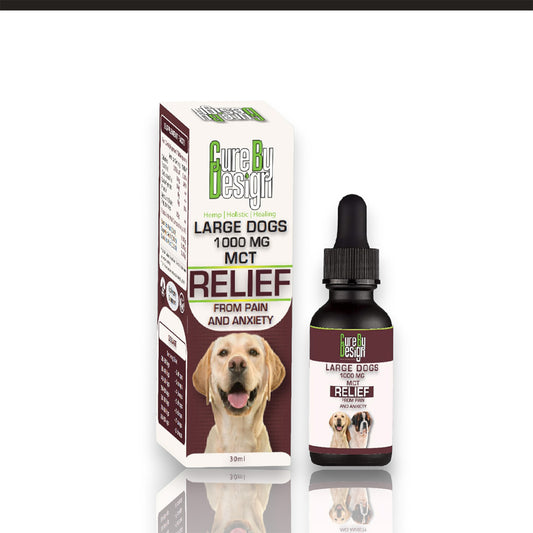 Cure By Design Relief for Dogs & Cats | 1000mg CBD(MCT) 30ml