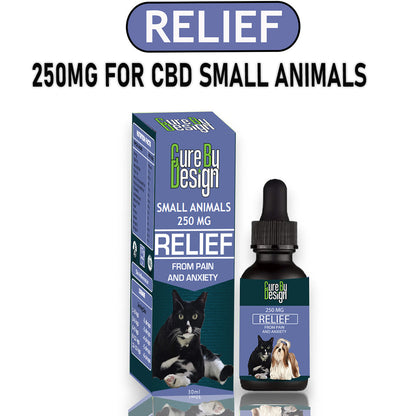 Cure By Design Relief for Dogs & Cats |  250mg CBD 30ml