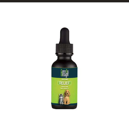 Cure By Design Relief for Dogs & Cats | 500mg CBD 30ml