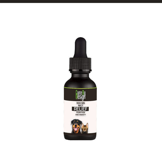 Cure By Design Relief for Dogs & Cats | 500mg CBD(MCT) 30ml