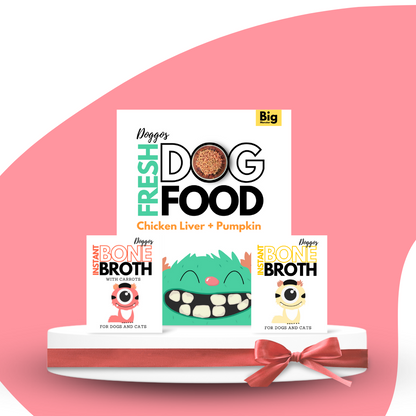 Doggos Combo Pack ( Travel size pack + 2 flavours of Instant Bone Broth)