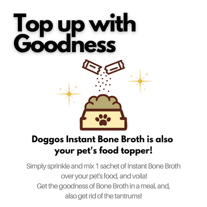 Doggos Instant Chicken Bone Broth Gut Formula (Makes 5 x 100ml)