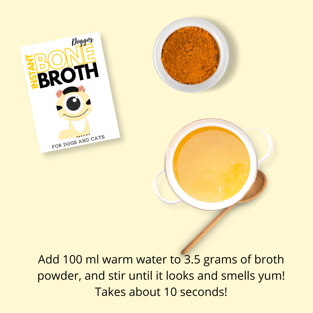 Doggos Instant Chicken Bone Broth Gut Formula (Makes 5 x 100ml)
