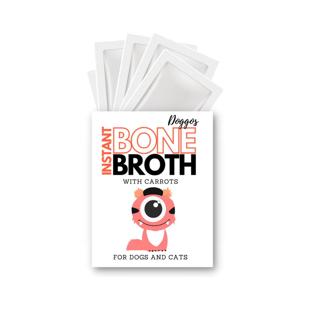 Doggos Instant Chicken and Carrots Bone Broth Gut and Vision Formula (Makes 5 x 100ml)