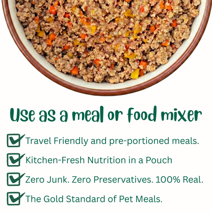 Doggos Real Fresh Adult Dog Food Travel Size Pack 800g (4x200g)