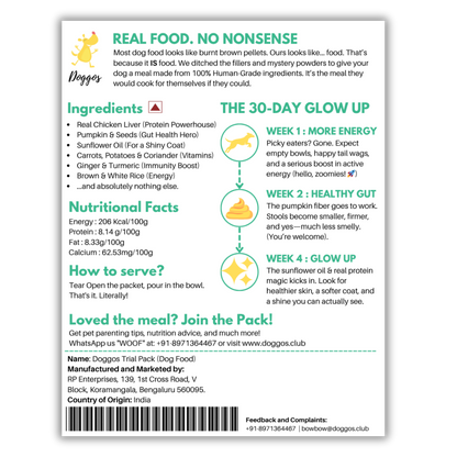 Doggos Real Fresh Adult Dog Food Trial Pack (150g)