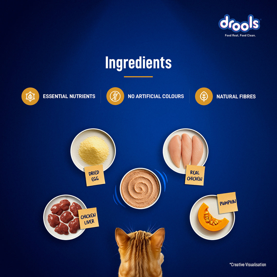 Drools Chicken Mousse Cat 80gm (5+1) Pc
