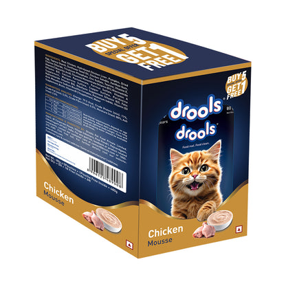 Drools Chicken Mousse Cat 80gm (5+1) Pc