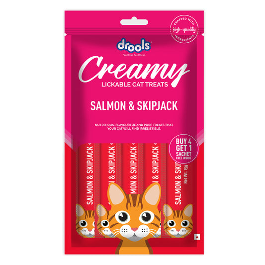 Drools Creamy Salmon & Skipjack 5 Sticks