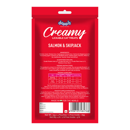 Drools Creamy Salmon & Skipjack 5 Sticks
