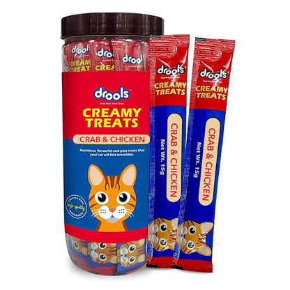Drools Creamy Treats Crab & Chicken 25Pcs