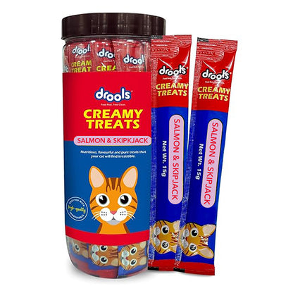 Drools Creamy Treats Salmon & Skipjack 25Pcs