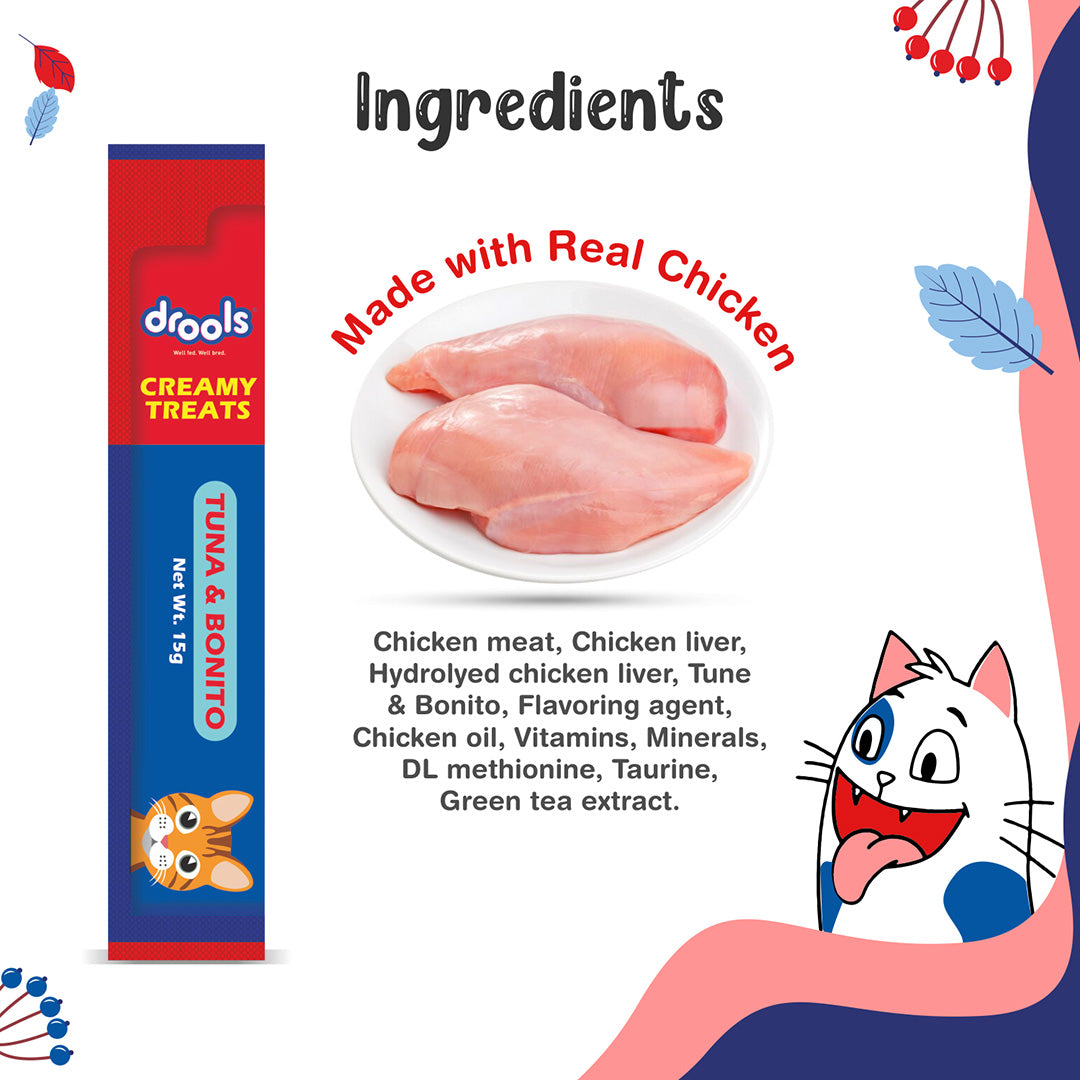 Drools Creamy Treats Tuna & Bonito 25Pcs