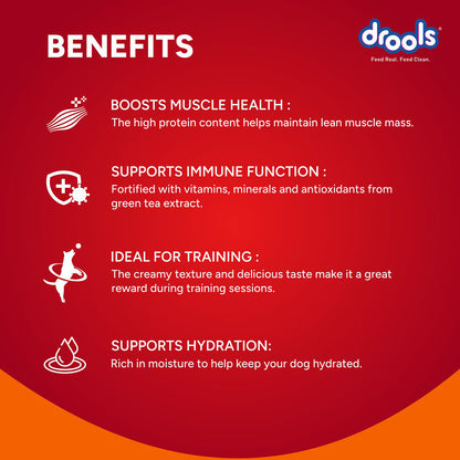 Drools Dog Treats, Creamy Chicken & Carrot 5 Sticks Tasty & Nutritious Snack for All Breeds, (15g x5) ,75g