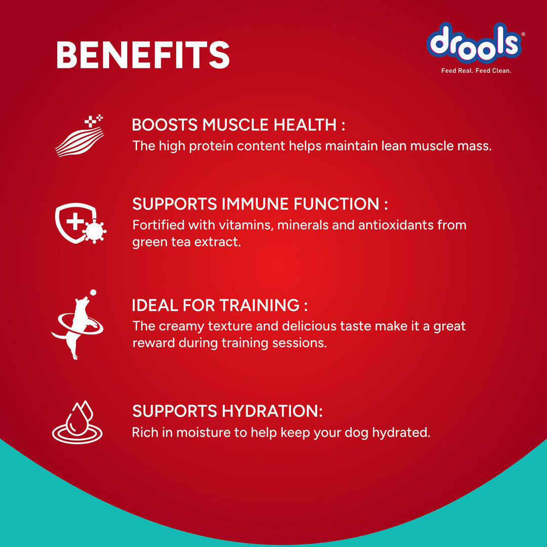 Drools Dog Treats, Creamy Chicken & Pumpkin, Tasty & Nutritious Snack for All Breeds, (15g x5) ,75g
