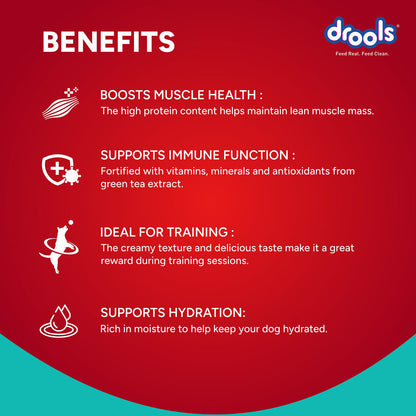 Drools Dog Treats, Creamy Chicken & Pumpkin, Tasty & Nutritious Snack for All Breeds, (15g x5) ,75g