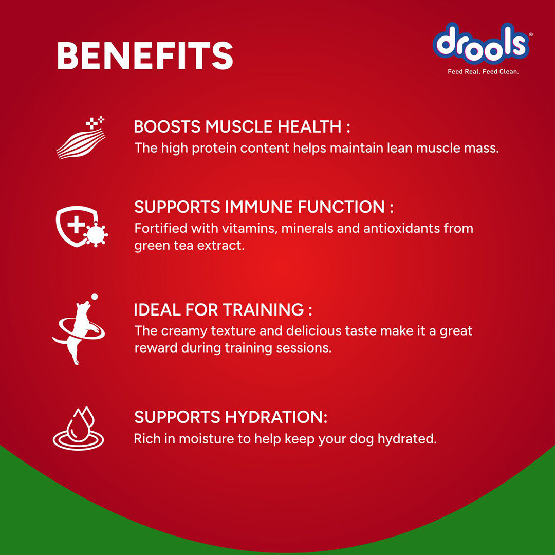 Drools Dog Treats, Creamy Chicken & Spinach 5 Sticks Tasty & Nutritious Snack for All Breeds, (15g x5) ,75g
