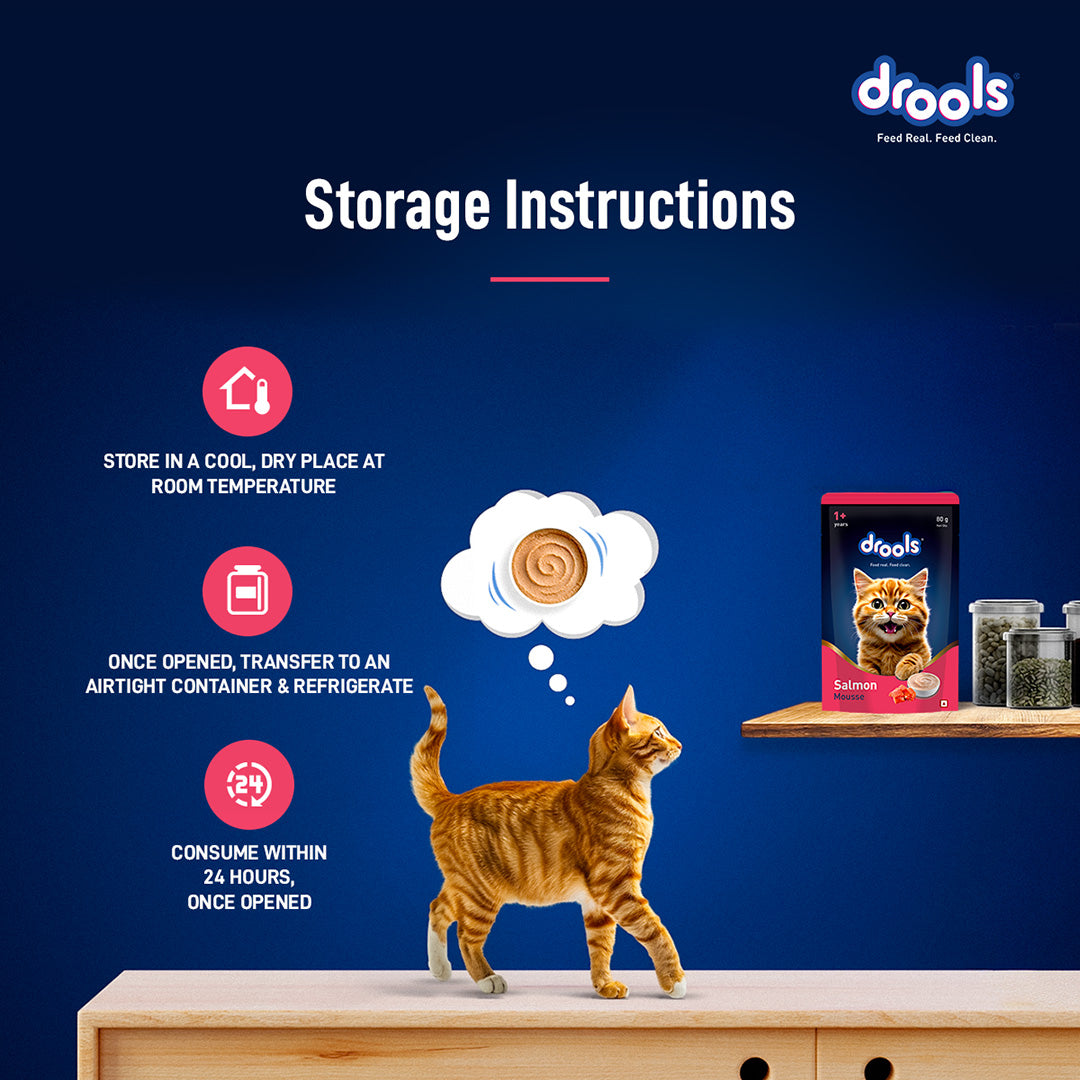 Drools Salmon Mousse Cat 80gm (5+1) Pc
