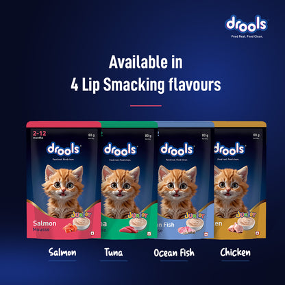 Drools Salmon Mousse Kitten 80gm (5+1) Pc