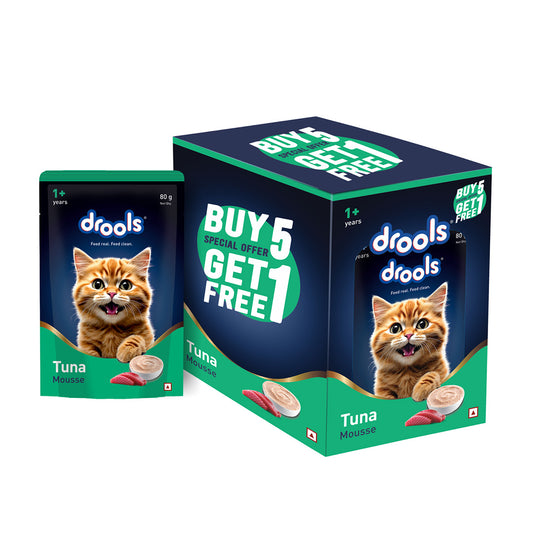 Drools Tuna Mousse Cat 80gm (5+1) Pc