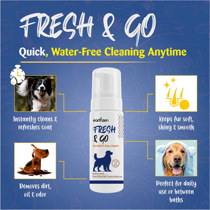 Earthzen Fresh & Go Dry Shampoo Dog | 150ml
