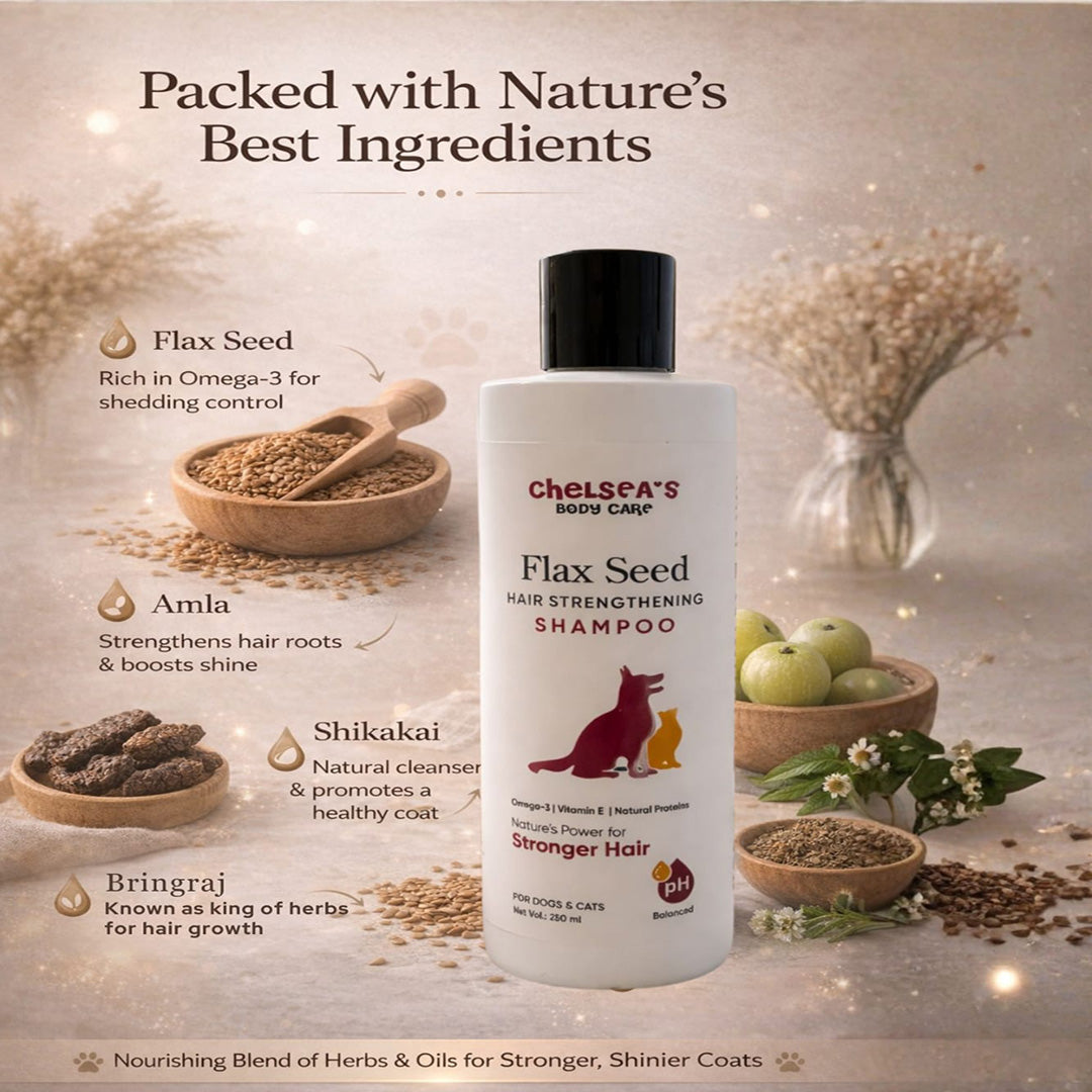 Chelsea’s Flax Seed Hair Strengthening Shampoo for Dogs & Cats