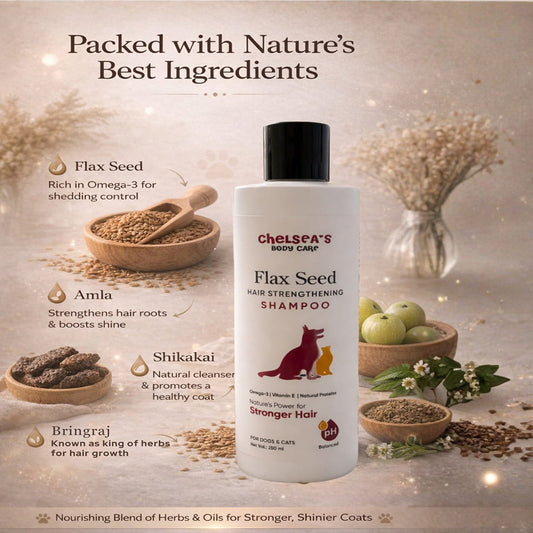 Chelsea’s Flax Seed Hair Strengthening Shampoo for Dogs & Cats
