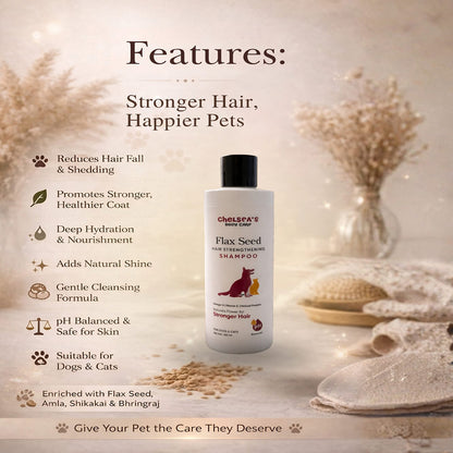 Chelsea’s Flax Seed Hair Strengthening Shampoo for Dogs & Cats