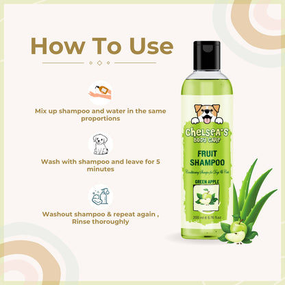 Dr. Chelsea's Green Apple Fruit Conditing Shampoo for Dogs & Cats