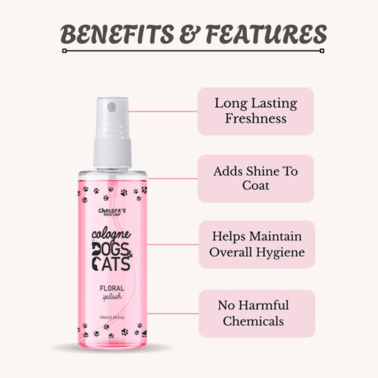 Chelsea's Floral Splash Cologne for Dogs & Cats